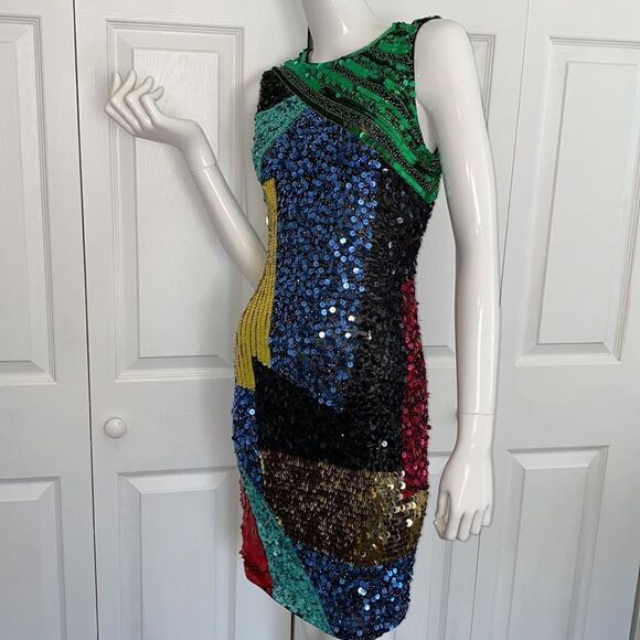 🔥 ALICE & Olivia  Dress Multicolor sz 2 New #1 - Picture 7 of 11